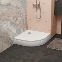 Душевой поддон RGW Acryl Style P 100х100 см полукруглый