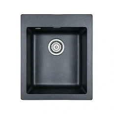 Мойка для кухни Paulmark Leer 42 см черный металлик