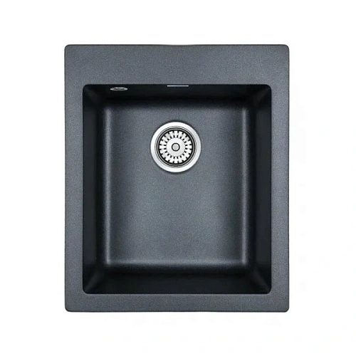 Мойка для кухни Paulmark Leer 42 см черный металлик - фото 3