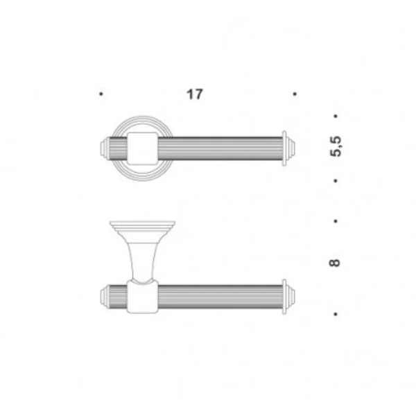 Бумагодержатель Colombo Hermitage без крышки B3308.OA (детальная фотография), классические, ретро