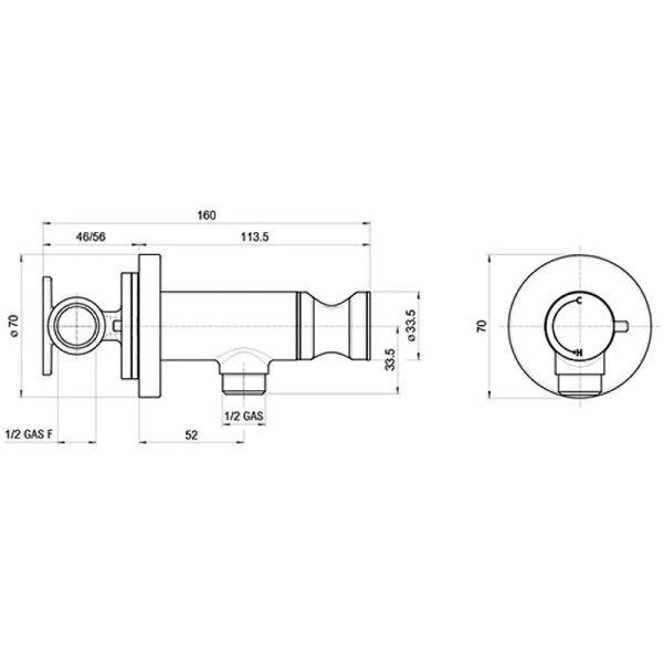 Гигиенический душ с смесителем Bossini Paloma Brass никель E37005B.094 (детальная фотография), полный комплект со смесителем