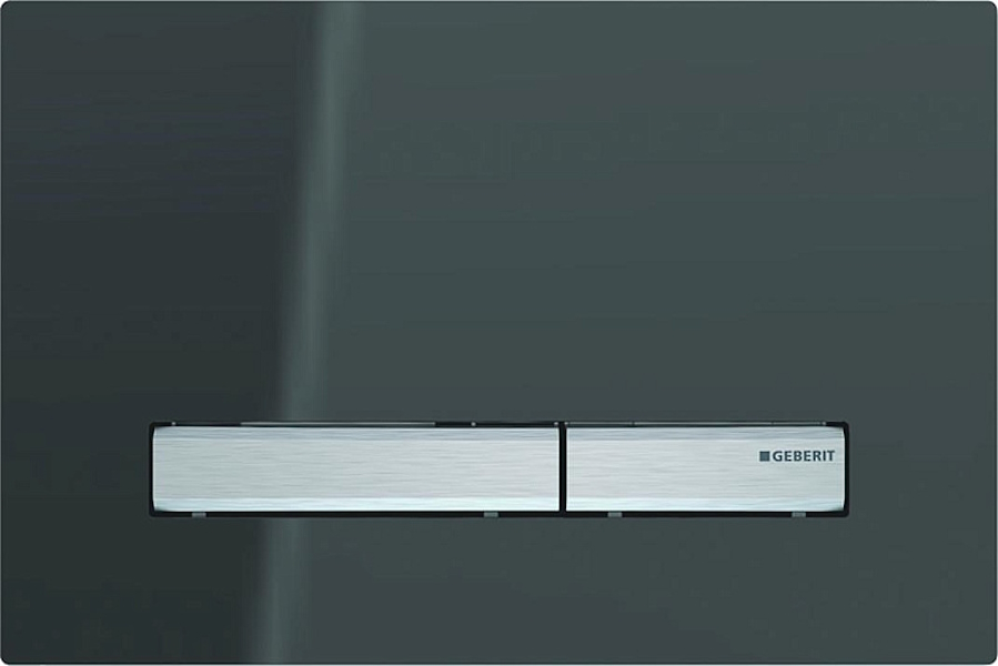 Клавиша смыва Geberit Sigma 50 зеркальное дымчатое cтекло/кнопки хром 115.788.SD.2 (детальная фотография)
