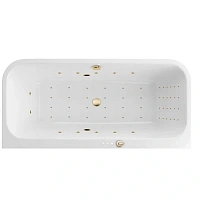Ванна гидромассажная Excellent Arana Nano 180 x 85 см, белый/золото, WAEX.ARA18.NANO.GL