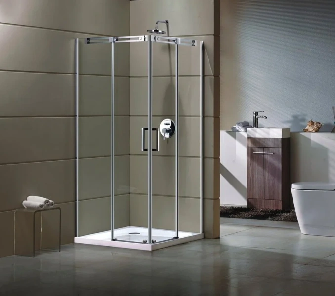 Душевой уголок Grossman Galaxy 100x100 см квадратный GR-3100 (детальная фотография), современные, hi-tech