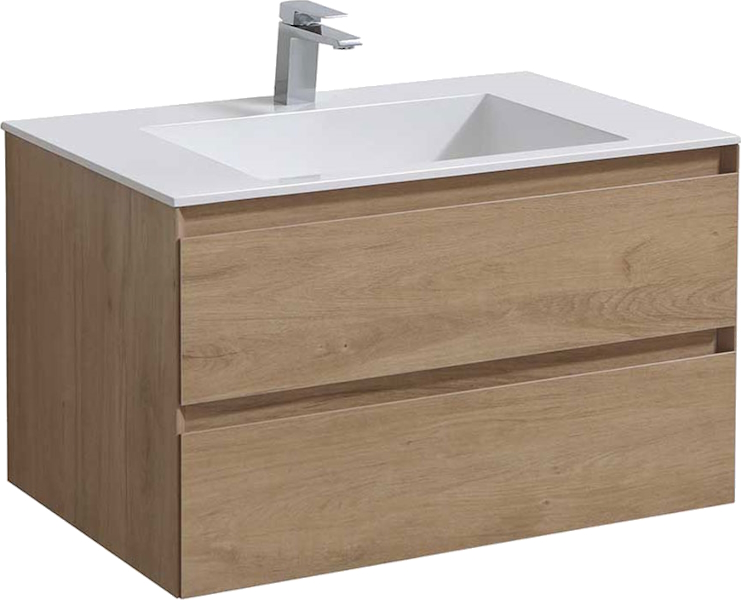Тумба под раковину подвесная Vincea Luka 79,2 см N.Oak VMC-2L800NO (детальная фотография)