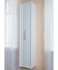 Пенал для ванной, цвет белый матовый, фурнитура бронза, La Beaute Cornelia