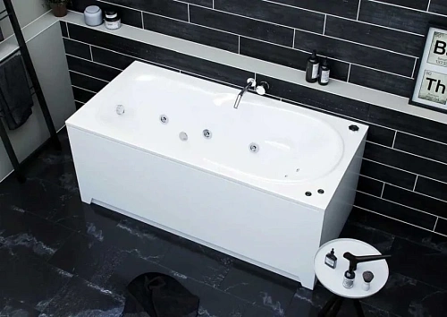 Ванна акриловая Акватек Леда 170x80 см с фронтальным экраном - фото 2