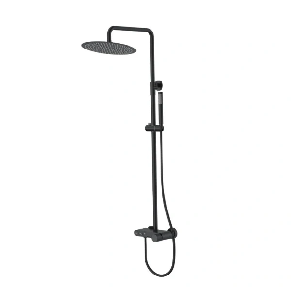 Душевая стойка Boheme Stick черная матовая 128-BB.4 (детальная фотография)