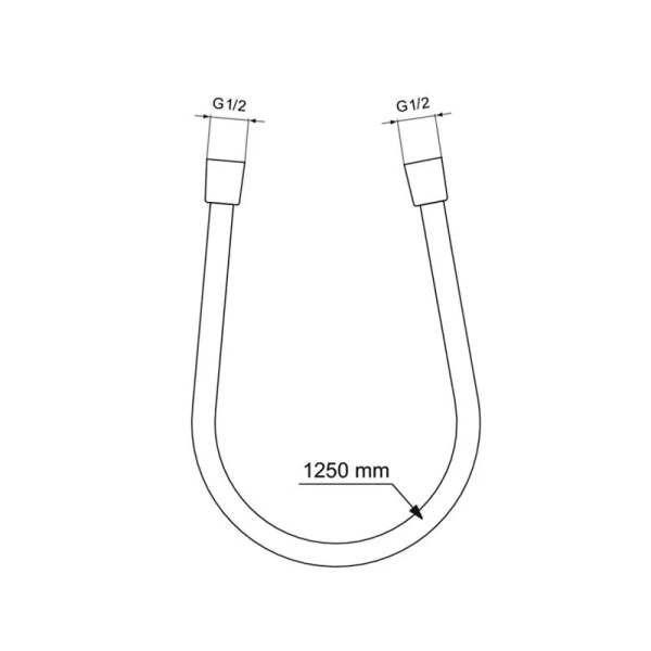 Шланг для душа Ideal Standart Idealflex хром BE125AA (детальная фотография), шланги для душа