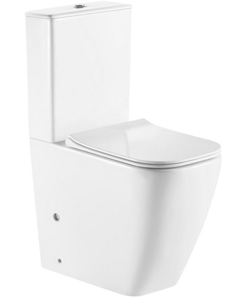 Унитаз компакт Ceruttispa Chika безободковый CT8708 (детальная фотография)