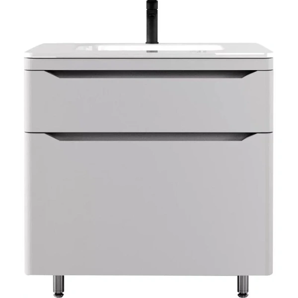 Тумба под раковину напольная Style Line Марелла Люкс Plus 80 см белый матовый антискрейтч СС-00002401 (детальная фотография), 80 см