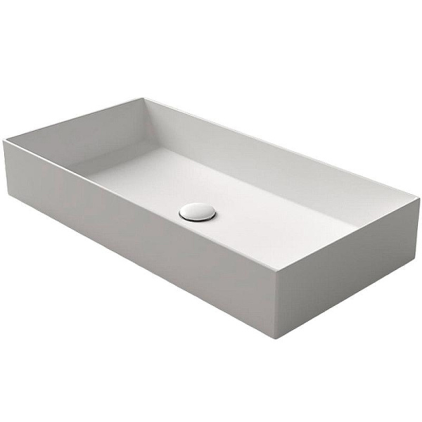 Раковина Simas Agile 80 см белый матовый AG80 bi matt (детальная фотография)