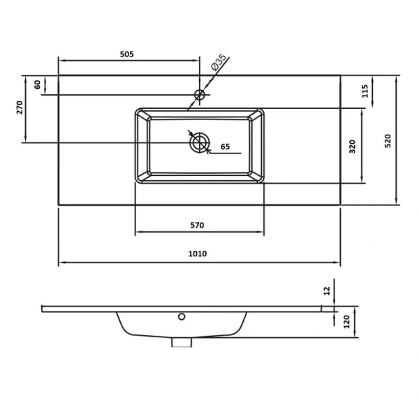 Раковина мебельная Boheme Lucido 100 см лиловая 852-100-PU (детальная фотография), по запросу