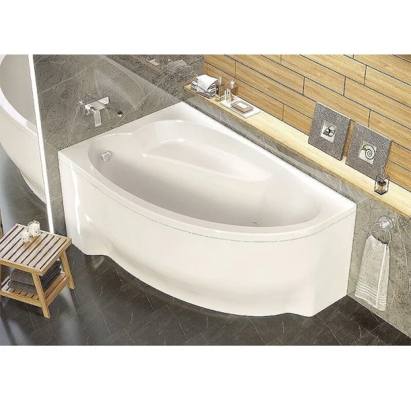 Ванна акриловая Alex Baitler Nero, 150 x 95 см, левая/правая, цвет SuperWhite, NERO L/R 150*95 NERO L 150*95 (детальная фотография), асимметричные