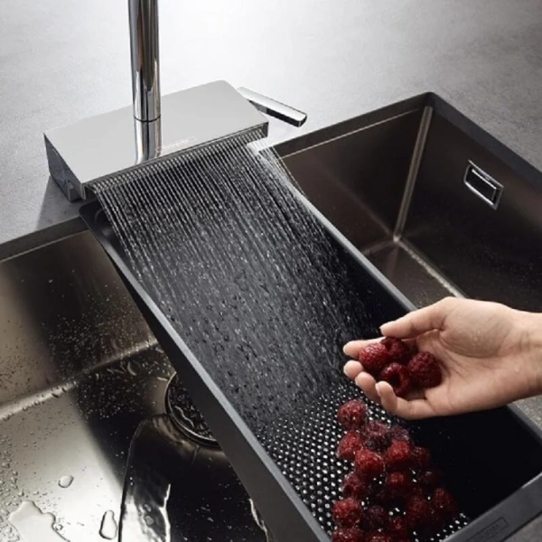 Смеситель кухонный Hansgrohe Aquno Select M81 однорычажный 73836000 (детальная фотография), на мойку, на столешницу