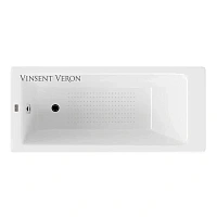 Чугунная ванна Vinsent Veron Tampa VTP1707042-AS, 170 x 70 см, с антискользящим покрытием, цвет белый
