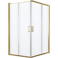 Душевой уголок профиль золотой стекло прозрачное Vegas-glass