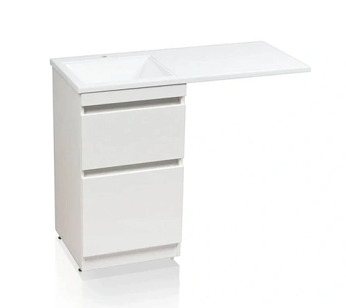Тумба под раковину напольная Style Line Даллас 38 см белая - фото 1