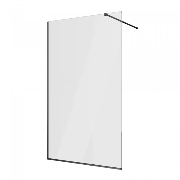 Душевая перегородка Berges Sky Black 90 см прозрачное стекло, профиль черный 064009 (детальная фотография), черные