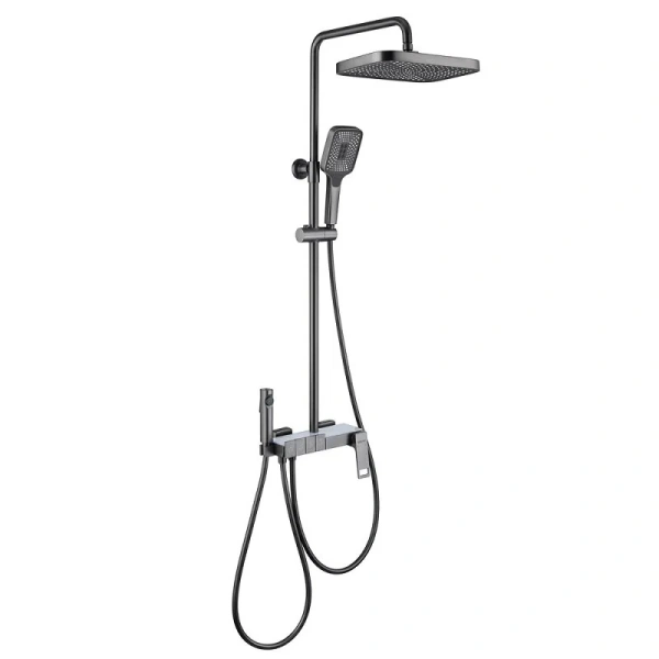 Душевая стойка Black&White Universe оружейная сталь 5012MG (детальная фотография)