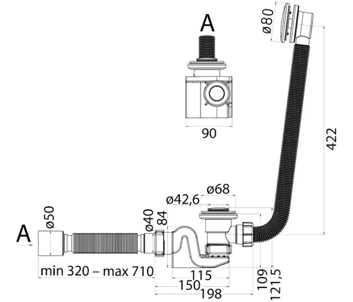 Схема (детальная фотография), автомат, клик-клак