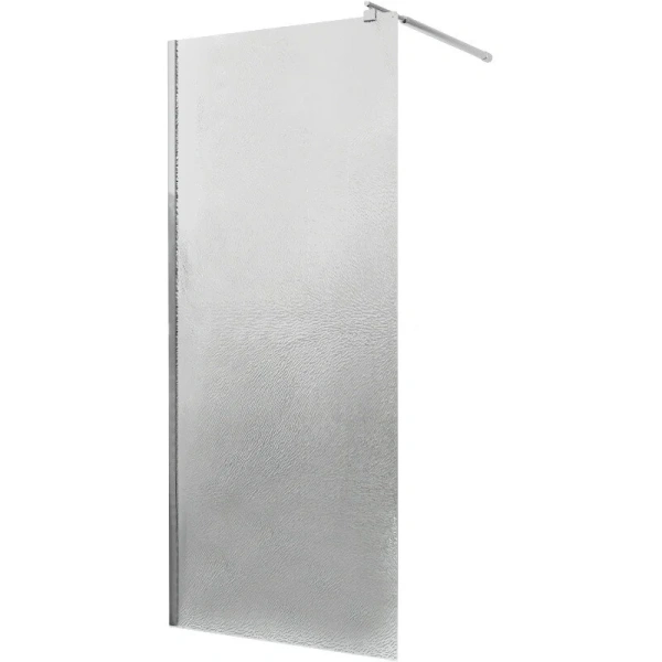 Душевая перегородка RGW Walk In WA-02-1 100 см профиль хром стекло рифленое 411002110-41 (детальная фотография), 100 см