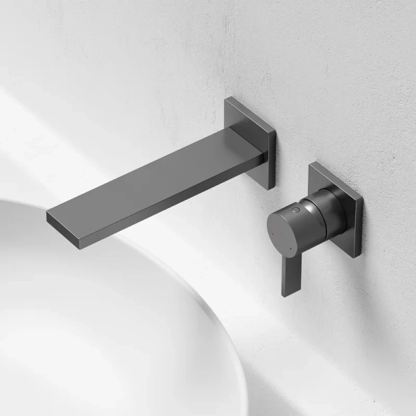 Смеситель для раковины Sancos Linn вороненая сталь SC9021GG (детальная фотография), современные, hi-tech
