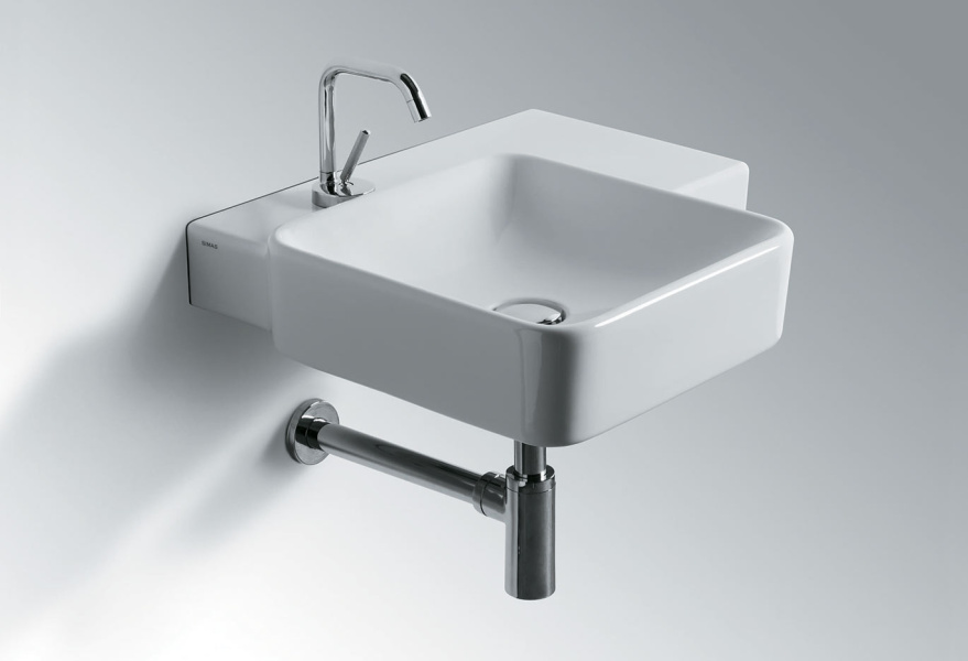 Раковина со столешницей Simas Flow FL 21 (детальная фотография), современные, hi-tech