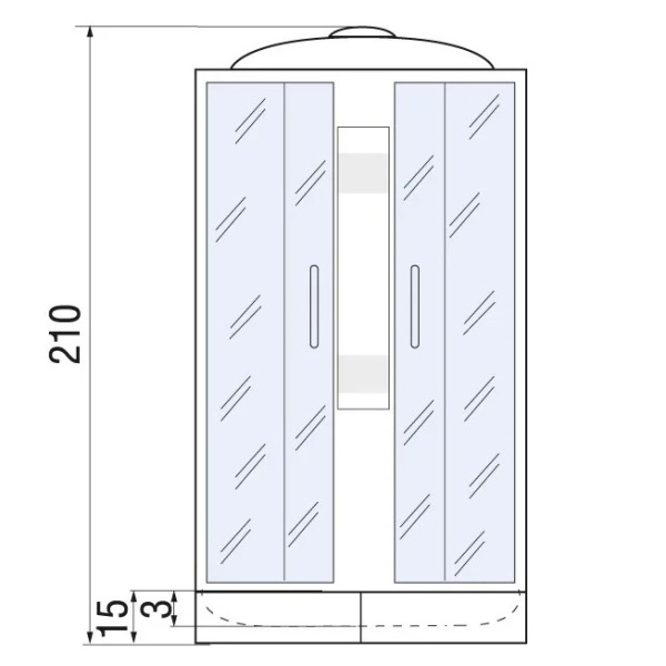 Схема (детальная фотография), со средним поддоном