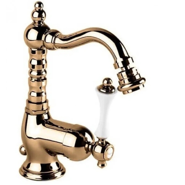 Смеситель для биде Cezares Margot бронза ручка белая MARGOT-BSM2-02-Bi (детальная фотография)