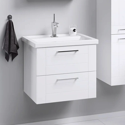 Тумба под раковину подвесная Aqwella Манчестер 60 см белая - фото 1