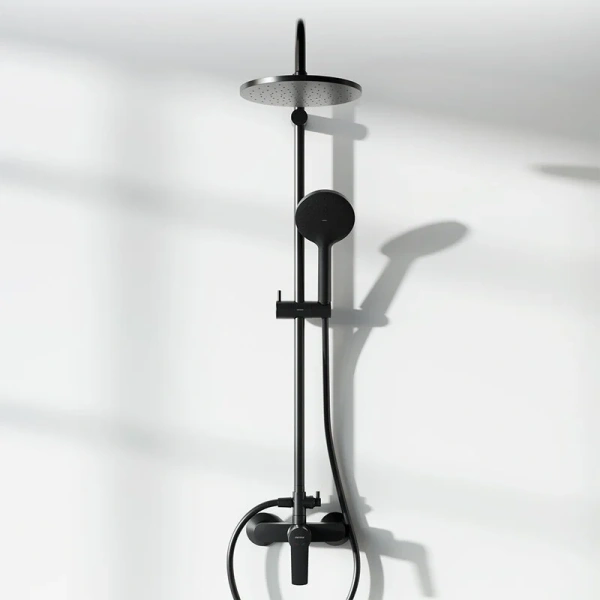 Душевая стойка Damixa Jupiter черная 977710300 (детальная фотография), черные