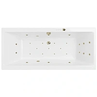 Ванна гидромассажная Excellent Pryzmat Ultra 170 x 75 см, белый/бронза, WAEX.PRY17.ULTRA.BR