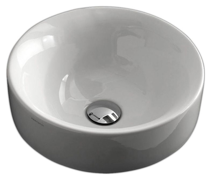 Раковина накладная белая Kerasan Cento 355801 (детальная фотография)