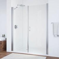 Душевая дверь профиль глянцевый хром стекло прозрачное Vegas-glass