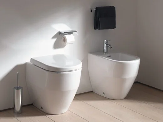 Унитаз напольный Laufen Pro приставной без покрытия 8.2295.2.000.000.1 (детальная фотография), приставные, встраиваемые