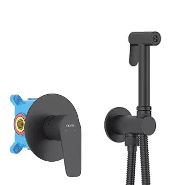 Гигиенический душ со смесителем Акватек Бетта черный AQ1119MB (детальная фотография)