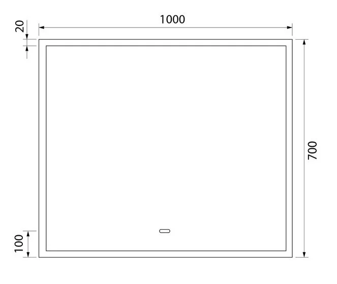 Зеркало с подсветкой IDDIS Slide 100 см прямоугольное SLI1000i98 (детальная фотография), нет в наличии