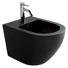 Биде подвесное Ceramica Nova Uno чёрный матовый