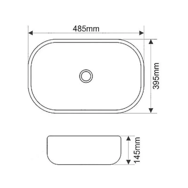 Раковина Misty 50 см белая MLN-A419 (детальная фотография), современные, hi-tech