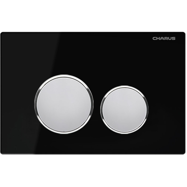 Клавиша смыва Charus Bagliore черная FP.330.BLACK.10 (детальная фотография)