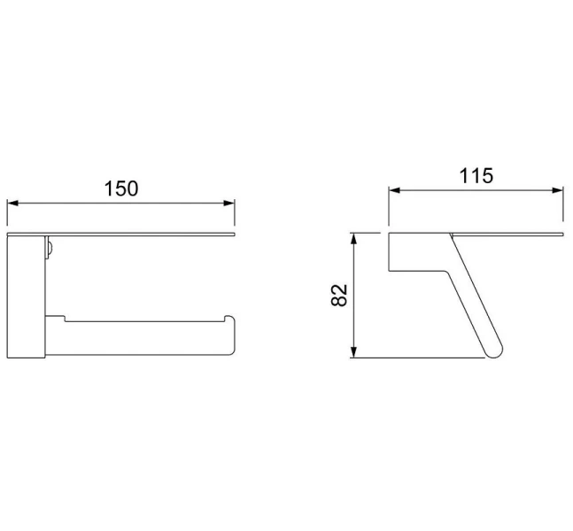 Бумагодержатель Timo Selene хром 10043/00 (детальная фотография), современные, hi-tech