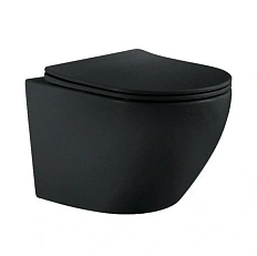 Унитаз подвесной Акватек Европа черный матовый
