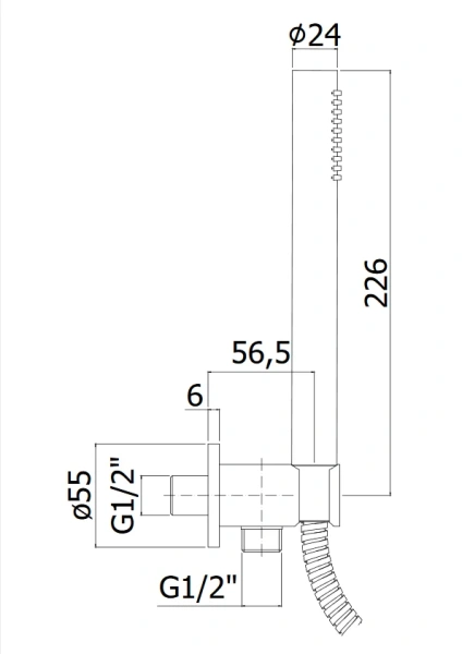 Душевой комплект Paffoni Master белый матовый ZDUP094BO (детальная фотография), душевые комплекты, наборы