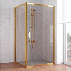 Душевой уголок стекло бронза Vegas-glass ZP+ZPV 100х100 05
