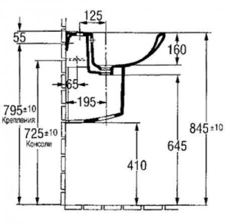 Раковина Jacob Delafon Patio Е1998G (детальная фотография), современные, hi-tech