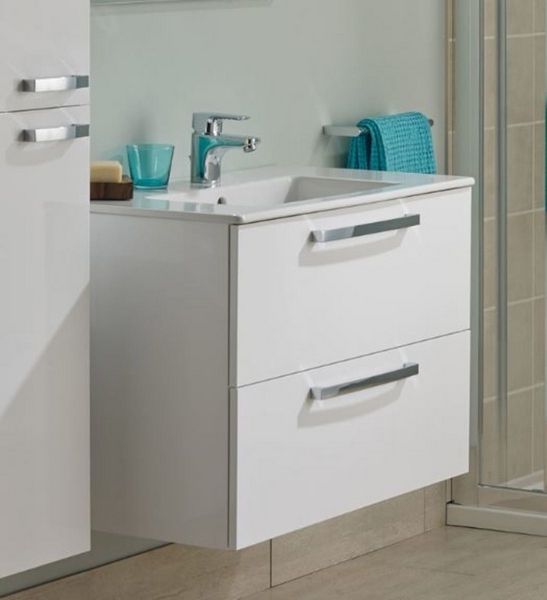 Тумба под раковину подвесная Ideal Standard Tempo 70 см белый глянец E0537WG (детальная фотография), современная, hi-tech