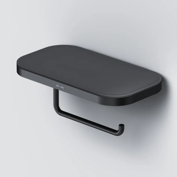 Бумагодержатель Am.Pm Func черный матовый A8F341422 (детальная фотография), металлические, пластиковые