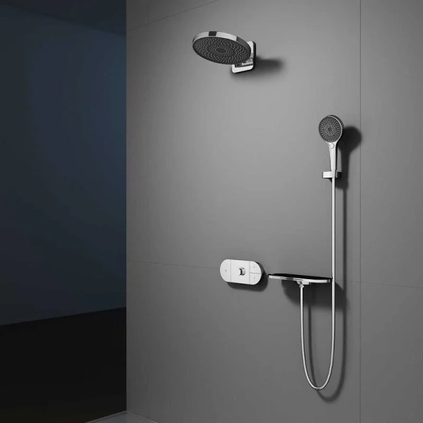 Душевой комплект Vincea Futura VSFW-2F12T трехрежимный (детальная фотография), хром, белые, черные, другие