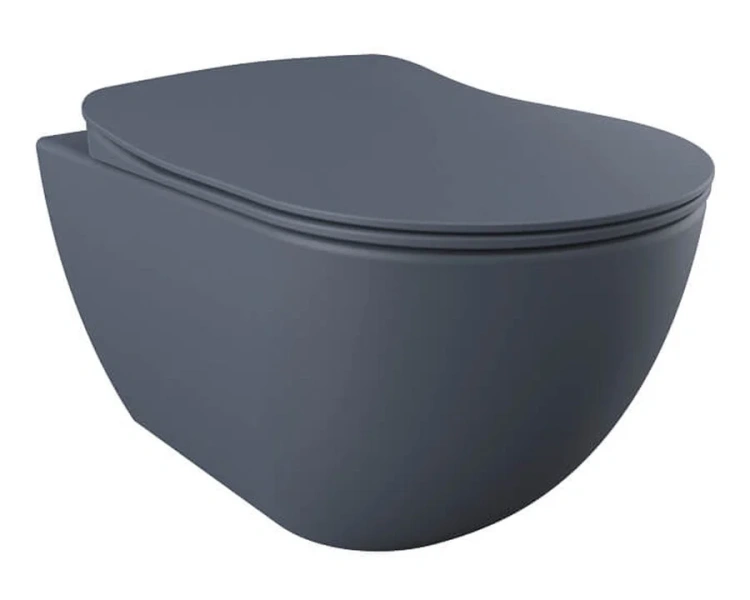 Унитаз подвесной Creavit Free базальт FE322-11BM00E-0000 (детальная фотография)